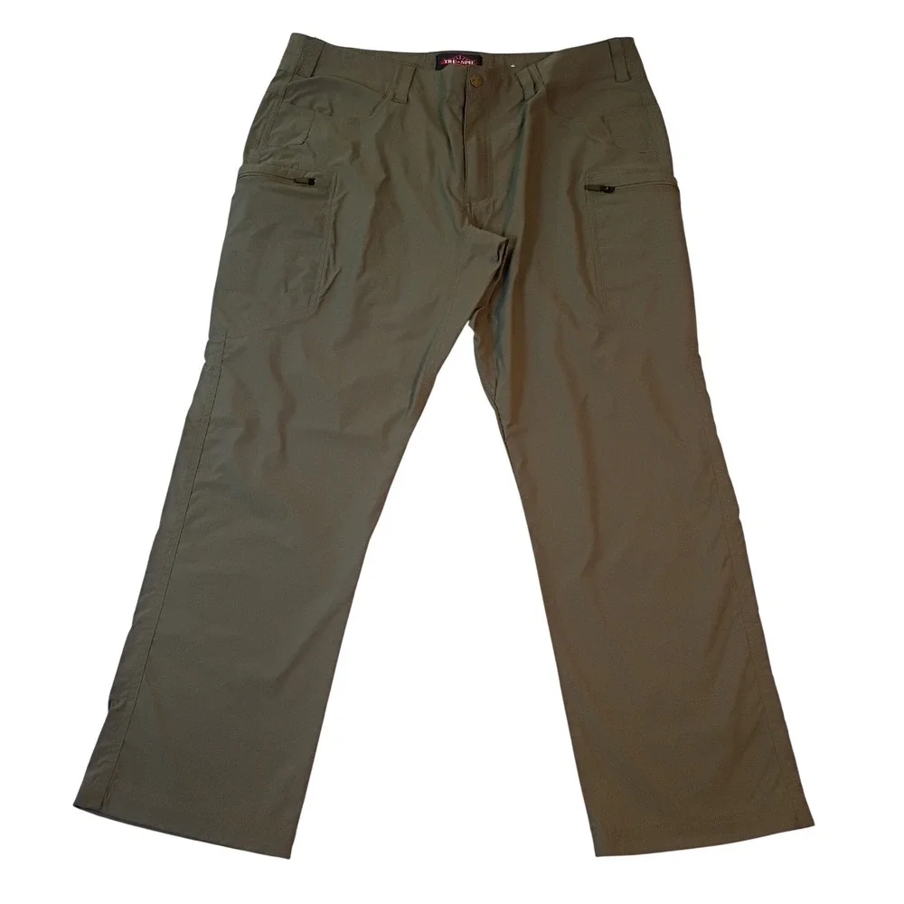 Tru-Spec Mens Tactical Pants Olive Green 38x30 Nylon Spandex 1527